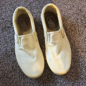 Yellow slip on vans